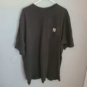 Carhartt Men's Size 3XL Tall Gray Workwear Loose Fit Short Sleeve T Shirt